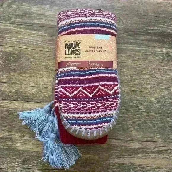 Muk Luks Slipper Socks Size S/M 5-7 NWT - Picture 1 of 6